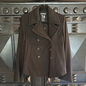 NWT Ann Demuelemeester Molina Convertible Wool Jacket Cape Sz 34 XS Black